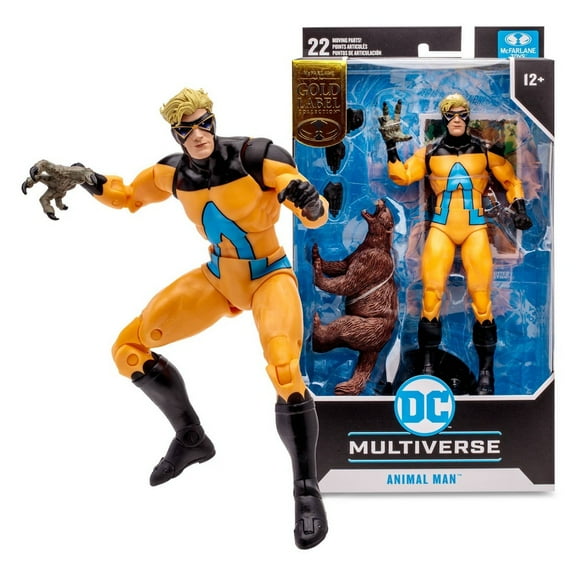 McFarlane Toys DC Multiverse Animal Man Action Figures, Metal and Plastic