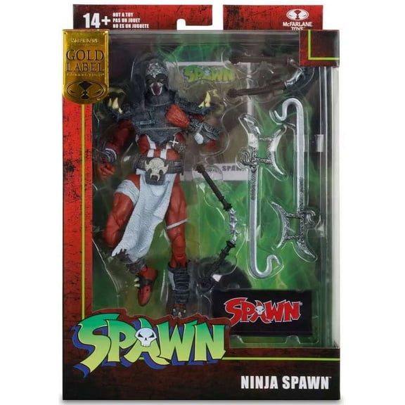 McFarlane Toys Ninja Spawn Action Figure, Collectible, Gold Label Collection