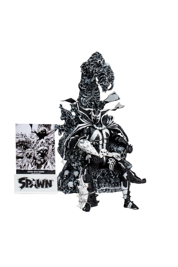 Spawn with Throne Sketch Edition SDCC 2023 Exclusive Action Figure Set