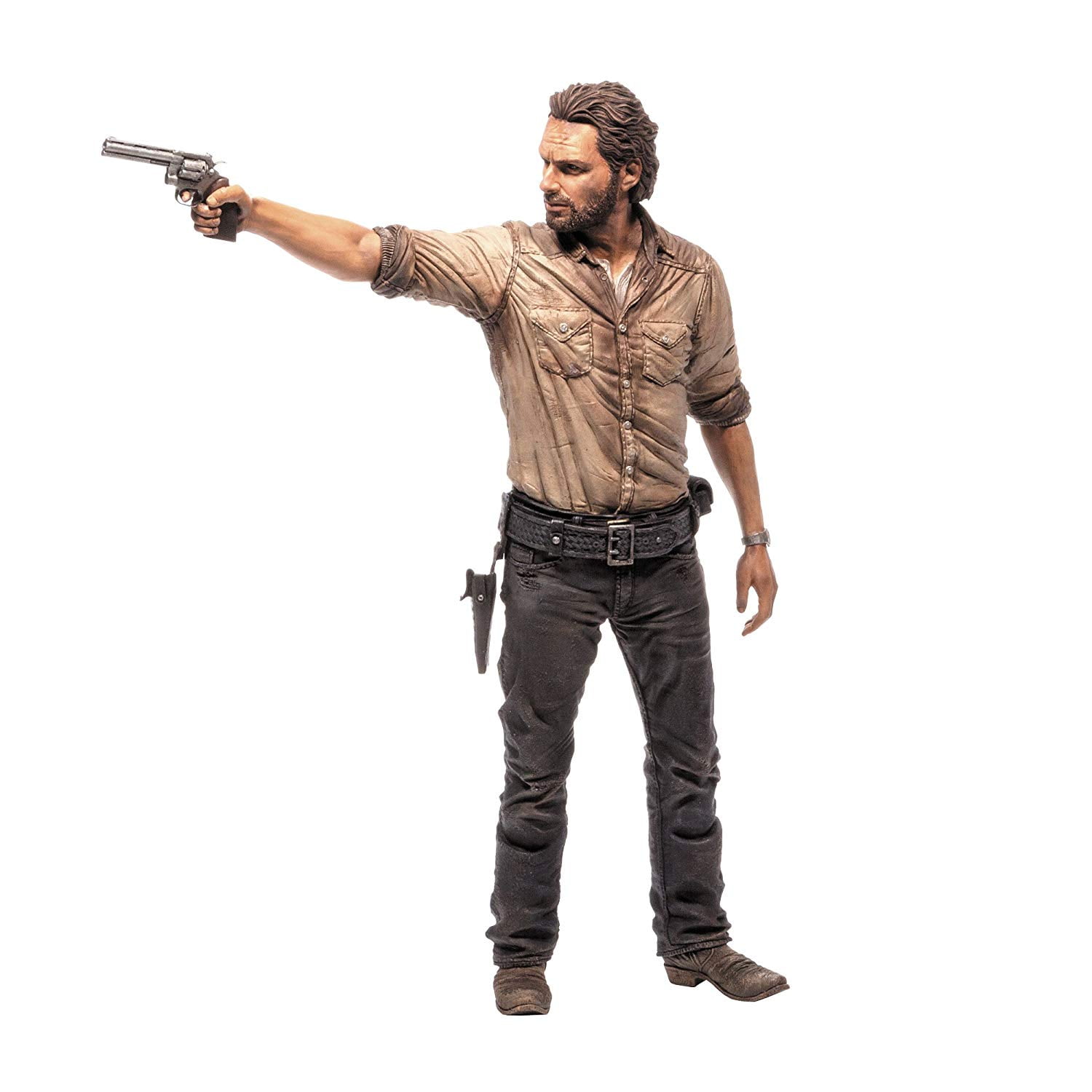 Mcfarlane Toys The Walking Dead Rick Grimes Deluxe Poseable Figure | Measures 10 Inches Tall