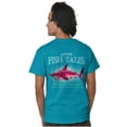 thumbnail image 1 of McFinn Funny Bearded Shark Fishing Plus Size Crewneck Graphic Tee Shirt Brisco Brands 2X, 1 of 5