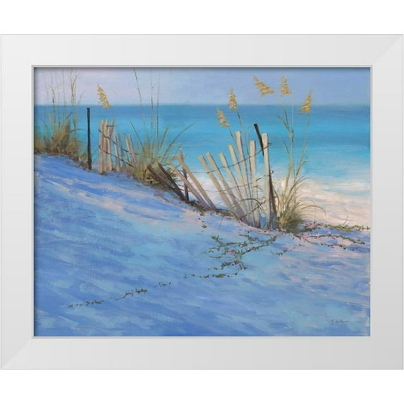 McGannon, Jill Schultz 32x26 White Modern Wood Framed Museum Art Print Titled - Sand and Sea View