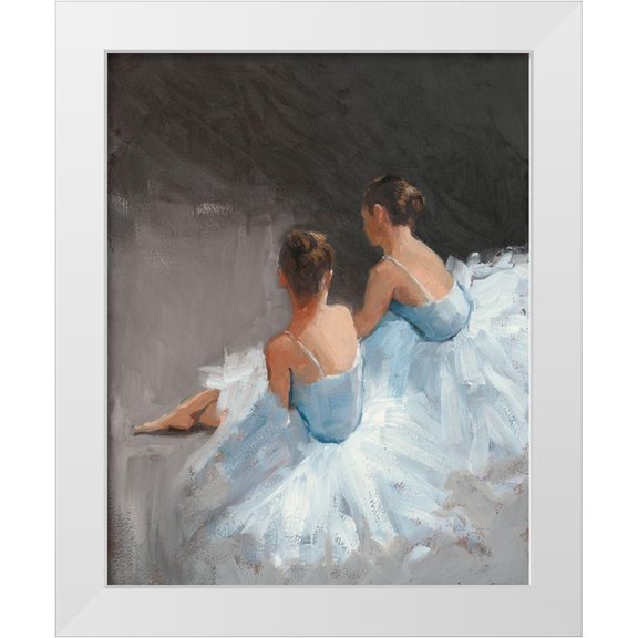 McGannon, Patrick 26x32 White Modern Wood Framed Museum Art Print Titled - Dancers at Rest