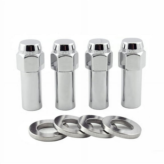 McGard 63014 1.365 Shank Style Lug Nut Set, 1/2-20 Thread, 2.27" Length, Set of 4