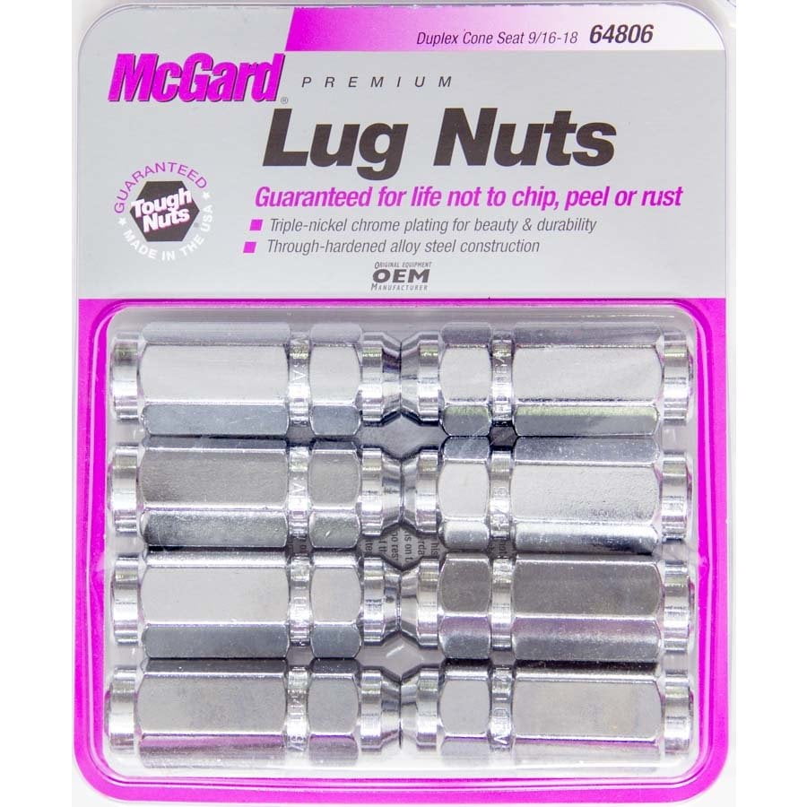 McGard 9/16-18 Chrome Cone Seat Style Lug Nuts / 2.50 OAL (64806) main image 0