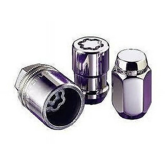 McGard 74041 Chrome Cone Seat Trailer Wheel Lock Set (1/2-20 Thread Size) Set of 4