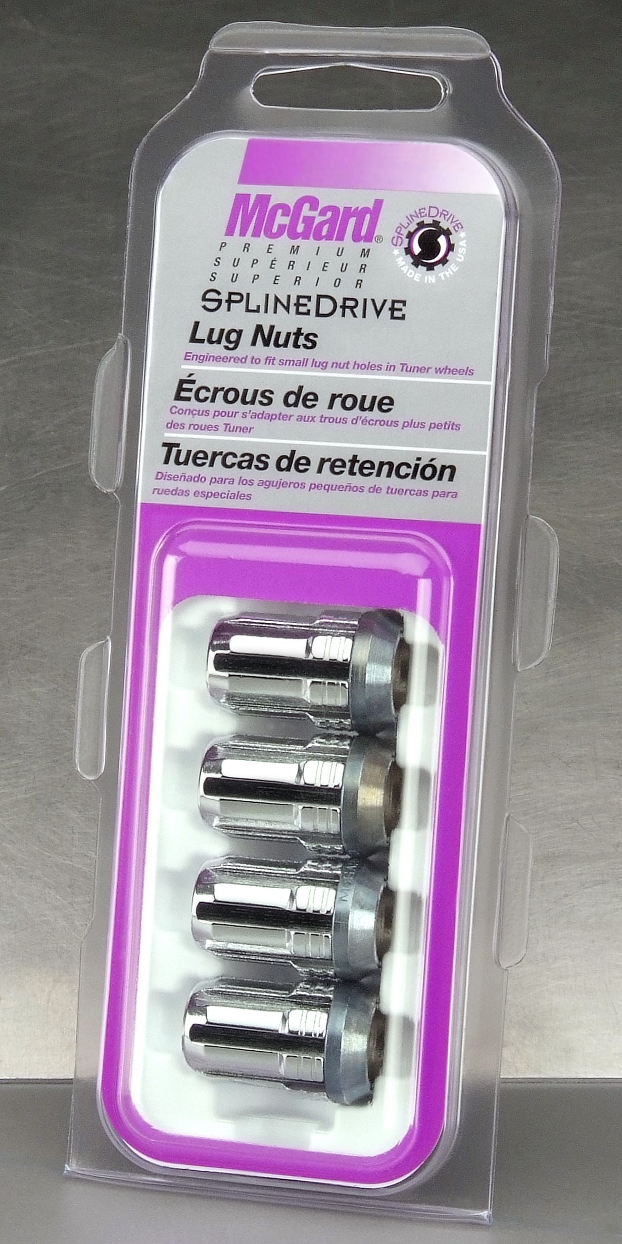 BBS McGard Spline Lug Nut Set 12x1.5 Red main image 1