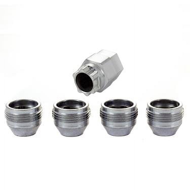 McGard Wheel Access-McGard 24019 Cone Seat Under Hub Wheel Lug Nut Lock Set, M14 x 1.5 Thread, 0.893" Length, Set of 4