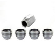 McGard Wheel Access-McGard 24019 Cone Seat Under Hub Wheel Lug Nut Lock Set, M14 x 1.5 Thread, 0.893 Length, Set of 4