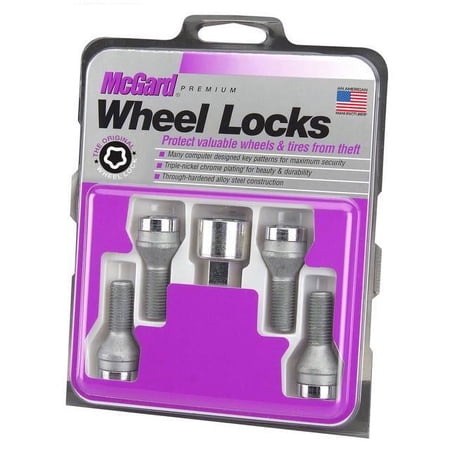 McGard Wheel Lock Bolt Set - 4pk. (Cone Seat) M12X1.5 / 17mm Hex / 22.2mm Shank