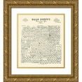 thumbnail image 1 of McGaughey 20x22 Gold Ornate Wood Framed with Double Matting Museum Art Print Titled - Hale County Texas - McGaughey 1892, 1 of 4