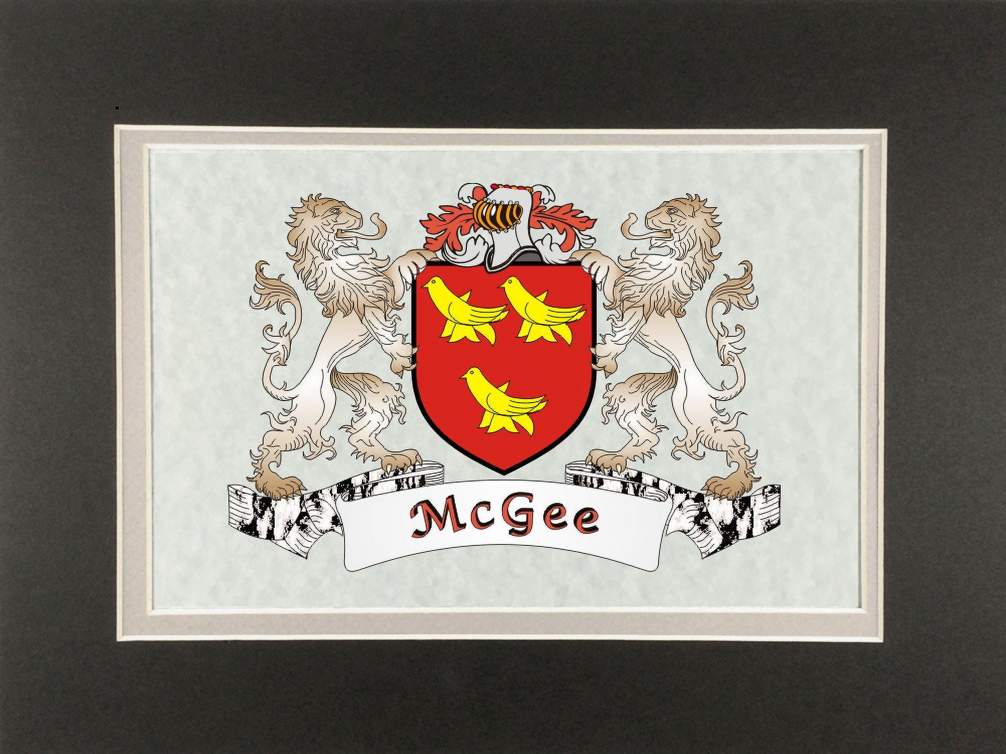 McGee Irish Coat of Arms Print - Frameable 9
