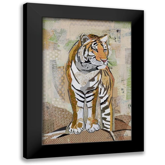 McGee, Jenny 11x14 Black Modern Framed Museum Art Print Titled - Tiger Strength