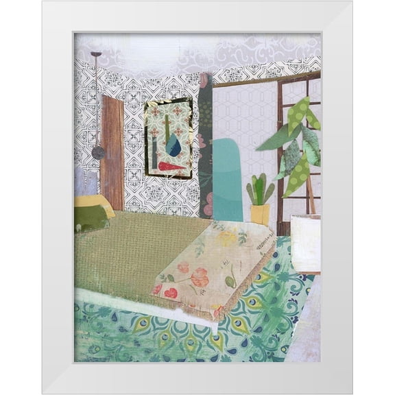 McGee, Jenny 12x14 White Modern Wood Framed Museum Art Print Titled - BoHo Room