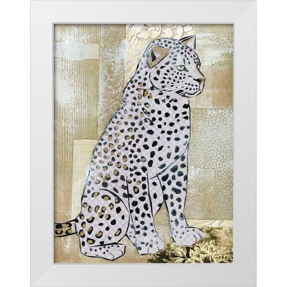 McGee, Jenny 15x18 White Modern Wood Framed Museum Art Print Titled - Leopard Beauty