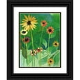 thumbnail image 1 of McGee, Jenny 19x24 Black Ornate Wood Framed with Double Matting Museum Art Print Titled - Sunflowers, 1 of 4
