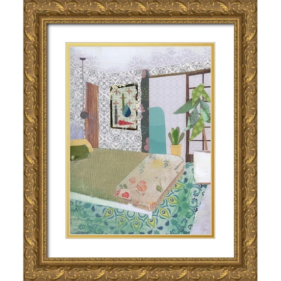 McGee, Jenny 19x24 Gold Ornate Wood Framed with Double Matting Museum Art Print Titled - BoHo Room