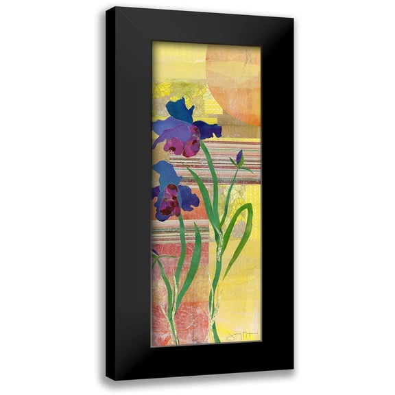 McGee, Jenny 7x14 Black Modern Framed Museum Art Print Titled - Iris I