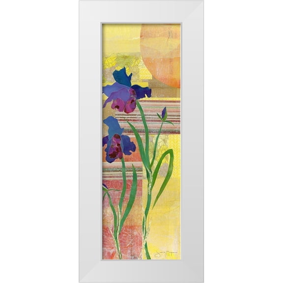 McGee, Jenny 7x14 White Modern Wood Framed Museum Art Print Titled - Iris I