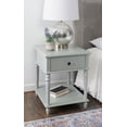 thumbnail image 1 of McGhie Single Drawer End Table with Shelf, Light Gray, 1 of 12