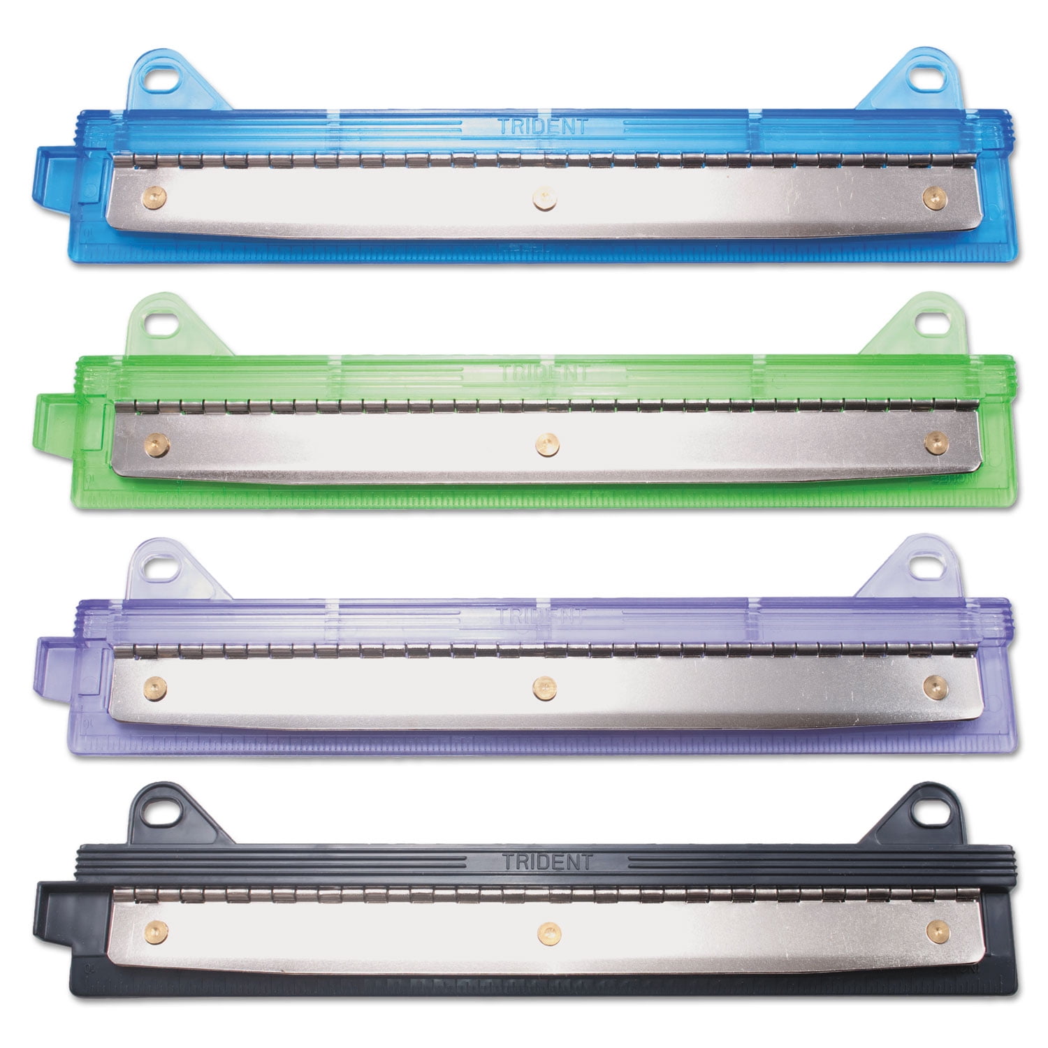 McGill 6-Sheet Binder Three-Hole Punch, 1/4" Holes, Metal, Assorted Colours
