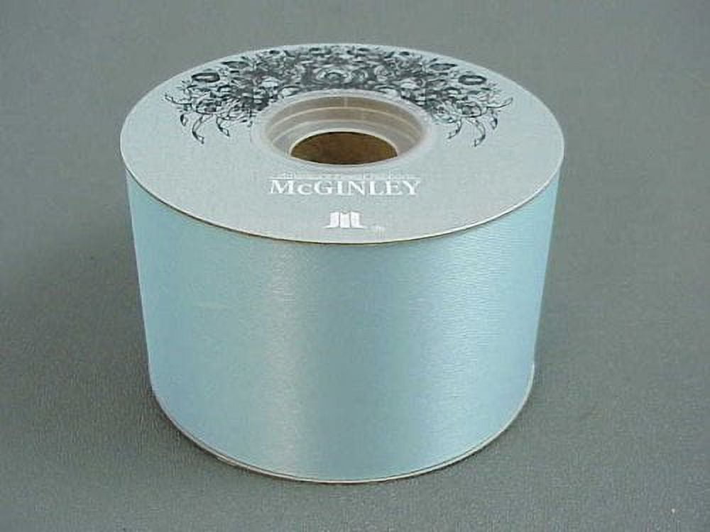 McGinley 50 yards Light Blue Acetate Satin Ribbon, 2.5" W.