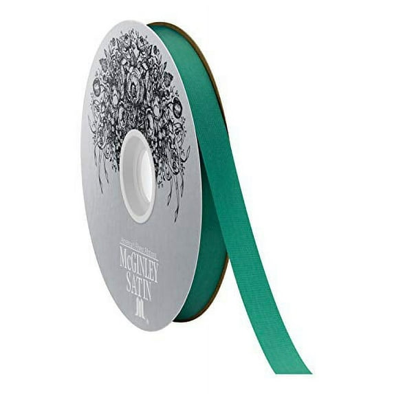 McGinley Mills 9/16" W Acetate Satin Ribbon, Holiday Green, 100 Yard Spool