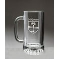 thumbnail image 1 of McGowan Irish Coat of Arms Glass Beer Mug (Sand Etched), 1 of 1