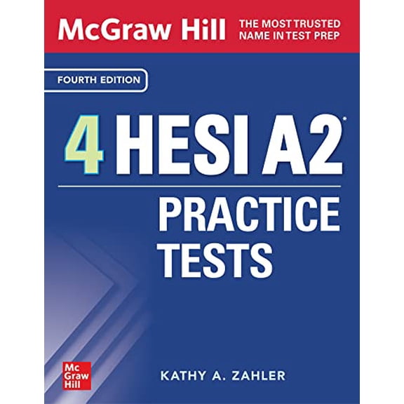 Pre-Owned McGraw-Hill 4 Hesi A2 Practice Tests, Fourth Edition (Paperback) 1265535396 9781265535391