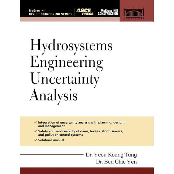 McGraw-Hill Civil Engineering Hydrosystems Engineering Uncertainty Analysis, (Hardcover)