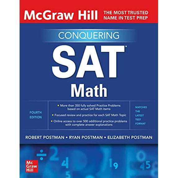 Pre-Owned McGraw Hill Conquering SAT Math, Fourth Edition (Paperback) 1260462579 9781260462579