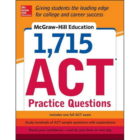 McGraw-Hill Education 1,715 ACT Practice Questions, (Paperback)