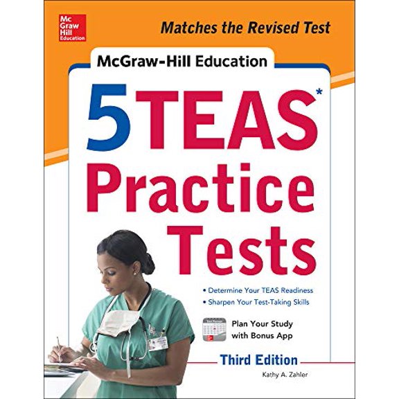 Pre-Owned McGraw-Hill Education 5 Teas Practice Tests, Third Edition (Paperback) 1259863441 9781259863448