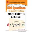 thumbnail image 1 of Pre-Owned McGraw-Hill Education 500 Questions to Know by Test Day: Math for the Gre(r) Test (Paperback) 0071820965 9780071820967, 1 of 1