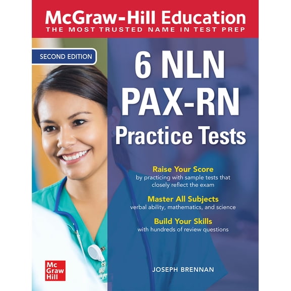 McGraw-Hill Education 6 Nln Pax-RN Practice Tests, Second Edition, (Paperback)