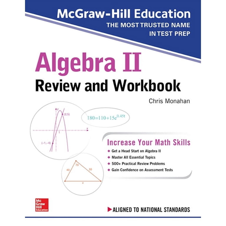 McGraw-Hill Education, Algebra II Review Workbook, 9781260128888