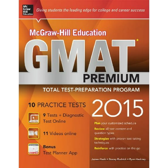 Pre-Owned McGraw-Hill Education GMAT Premium, 2015 Edition (Paperback) 9780071840217
