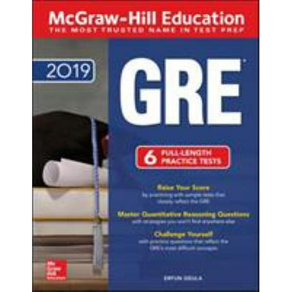 Pre-Owned McGraw-Hill Education GRE 2019 Paperback Erfun Geula