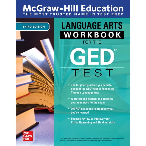 McGraw-Hill Education Language Arts Workbook for the GED Test, Third Edition, (Paperback)