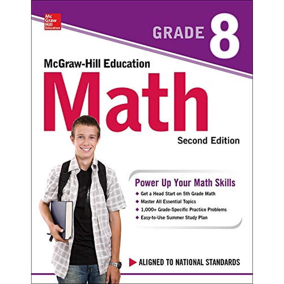 Pre-Owned McGraw-Hill Education Math Grade 8, Second Edition (Paperback) 1260019802 9781260019803