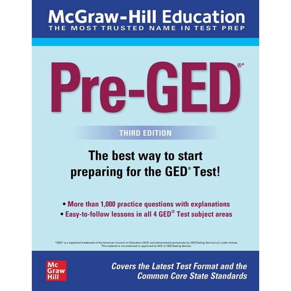 McGraw-Hill Education Pre-Ged, Third Edition, (Paperback)