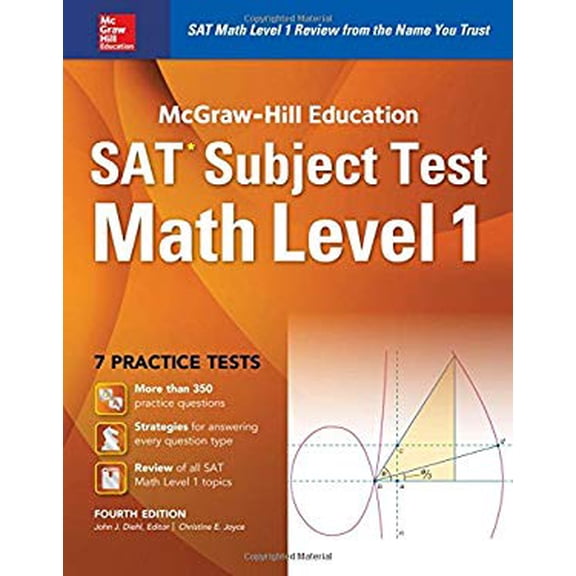 Pre-Owned McGraw-Hill Education SAT Subject Test Math Level 1 4th Ed. (Paperback) 1259583694 9781259583698