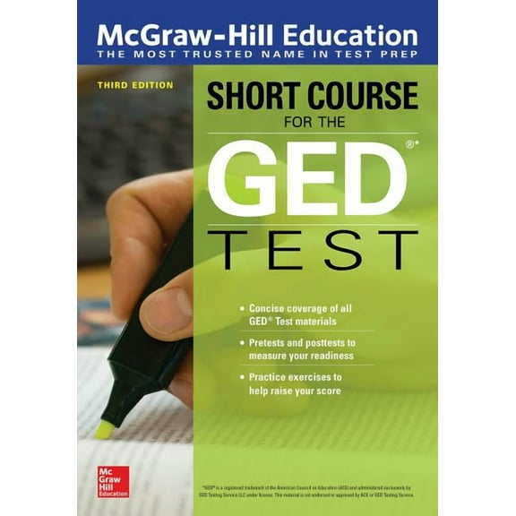 McGraw-Hill Education Short Course for the GED Test, Third Edition, (Paperback)