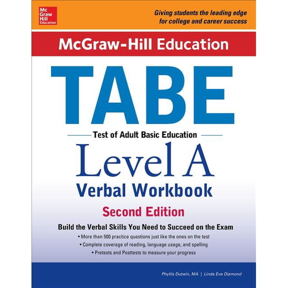 McGraw-Hill Education Tabe Level a Verbal Workbook, Second Edition, (Paperback)