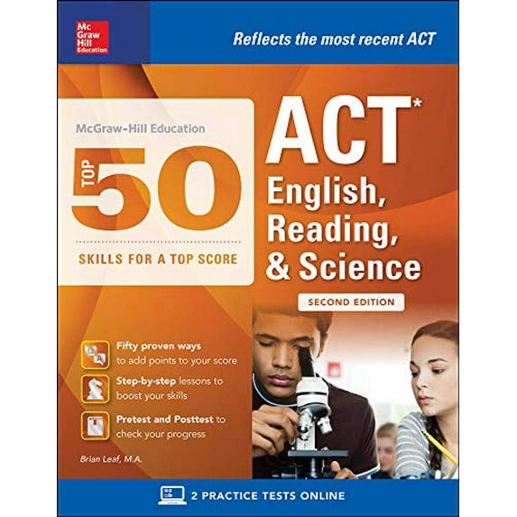 Pre-Owned McGraw-Hill Education: Top 50 ACT English, Reading, and Science Skills for a Top Score, Second Edition (Paperback) 1259586278 9781259586279