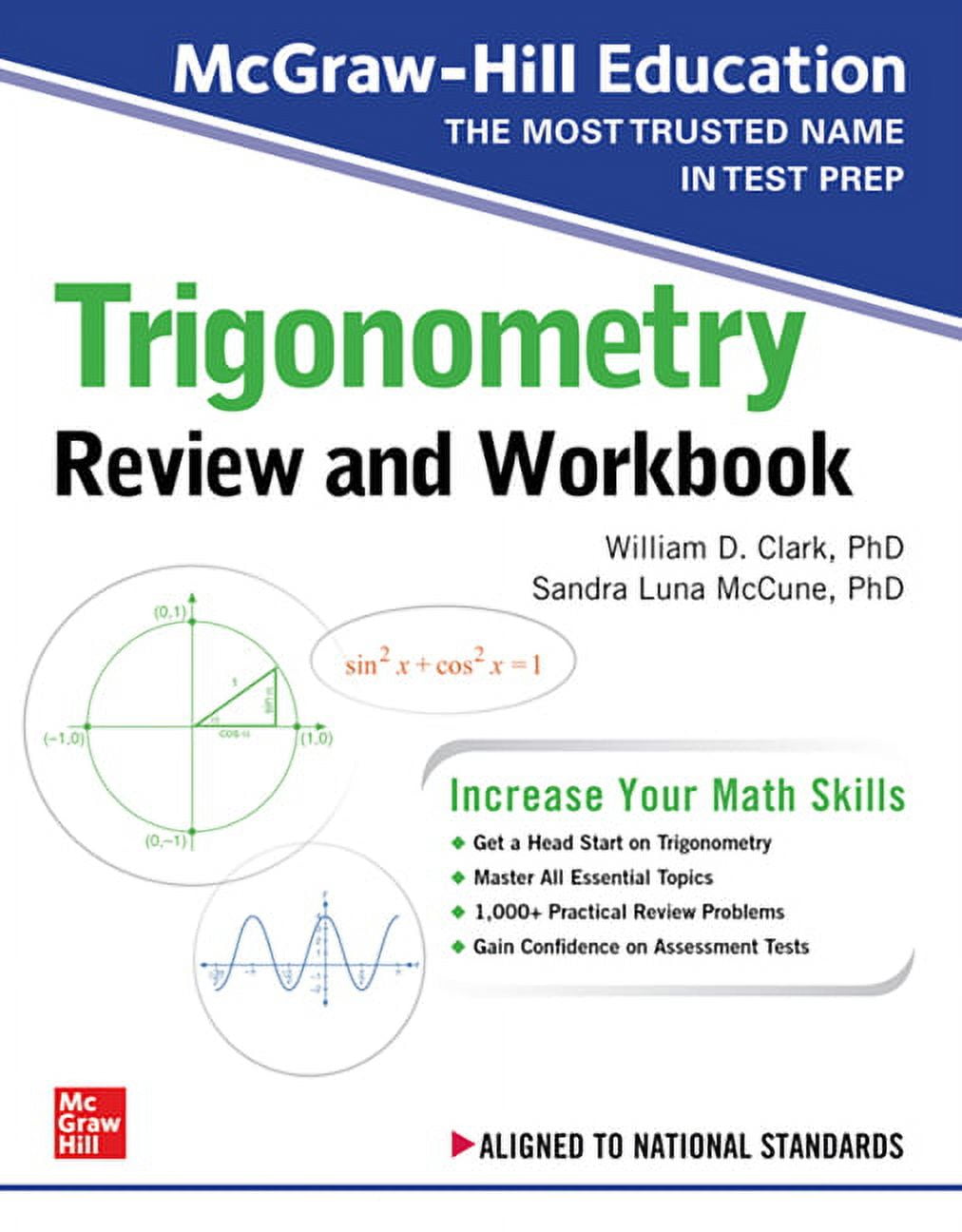 WILLIAM D CLARK; SANDRA LUNA MCCUNE McGraw-Hill Education Trigonometry Review and Workbook, (Paperback)
