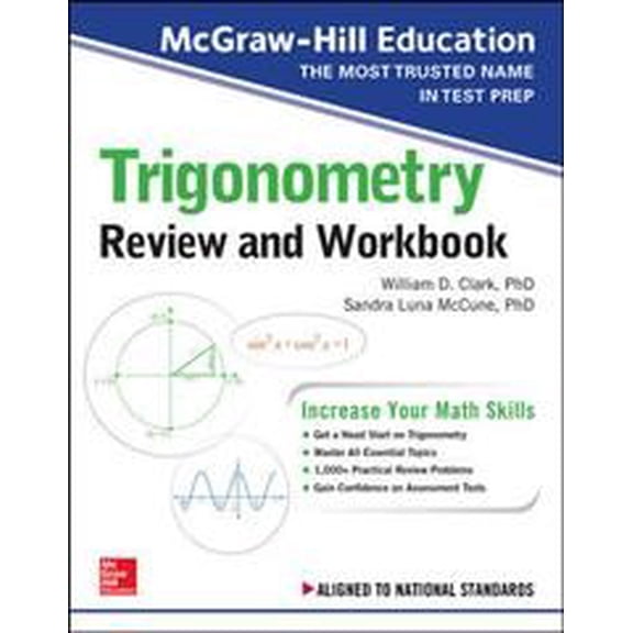 Pre-Owned McGraw-Hill Education Trigonometry Review and Workbook (Paperback) 126012892X 9781260128925