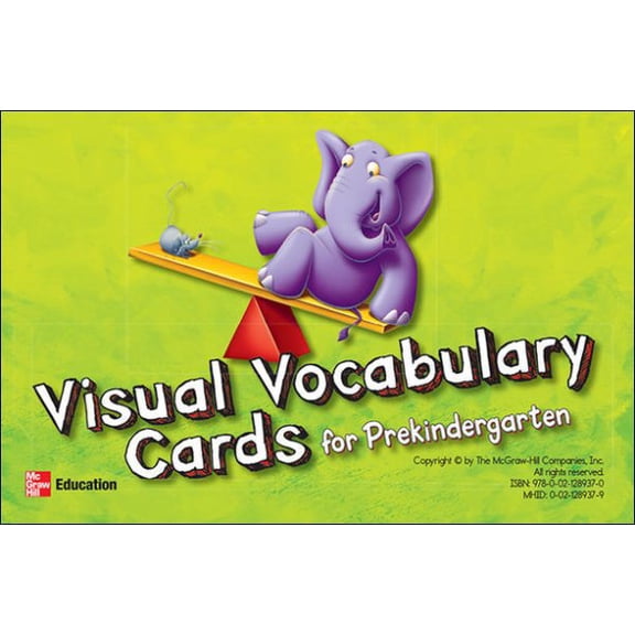 Pre-Owned McGraw-Hill My Math, Grade Pk, Visual Vocabulary Cards, (Hardcover)