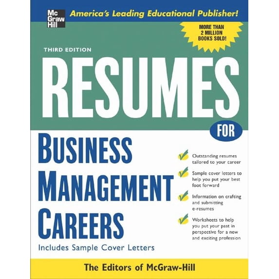McGraw-Hill Professional Resumes: Resumes for Business Management Careers (Paperback)