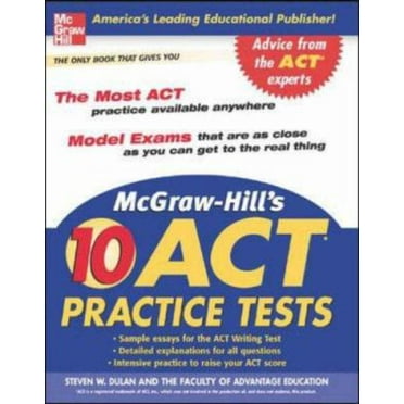 Pre-Owned McGraw-Hill's 10 ACT Practice Tests (Paperback) 0071475729 9780071475723